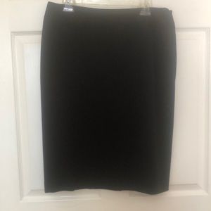 26”short black lined skirt with zipper